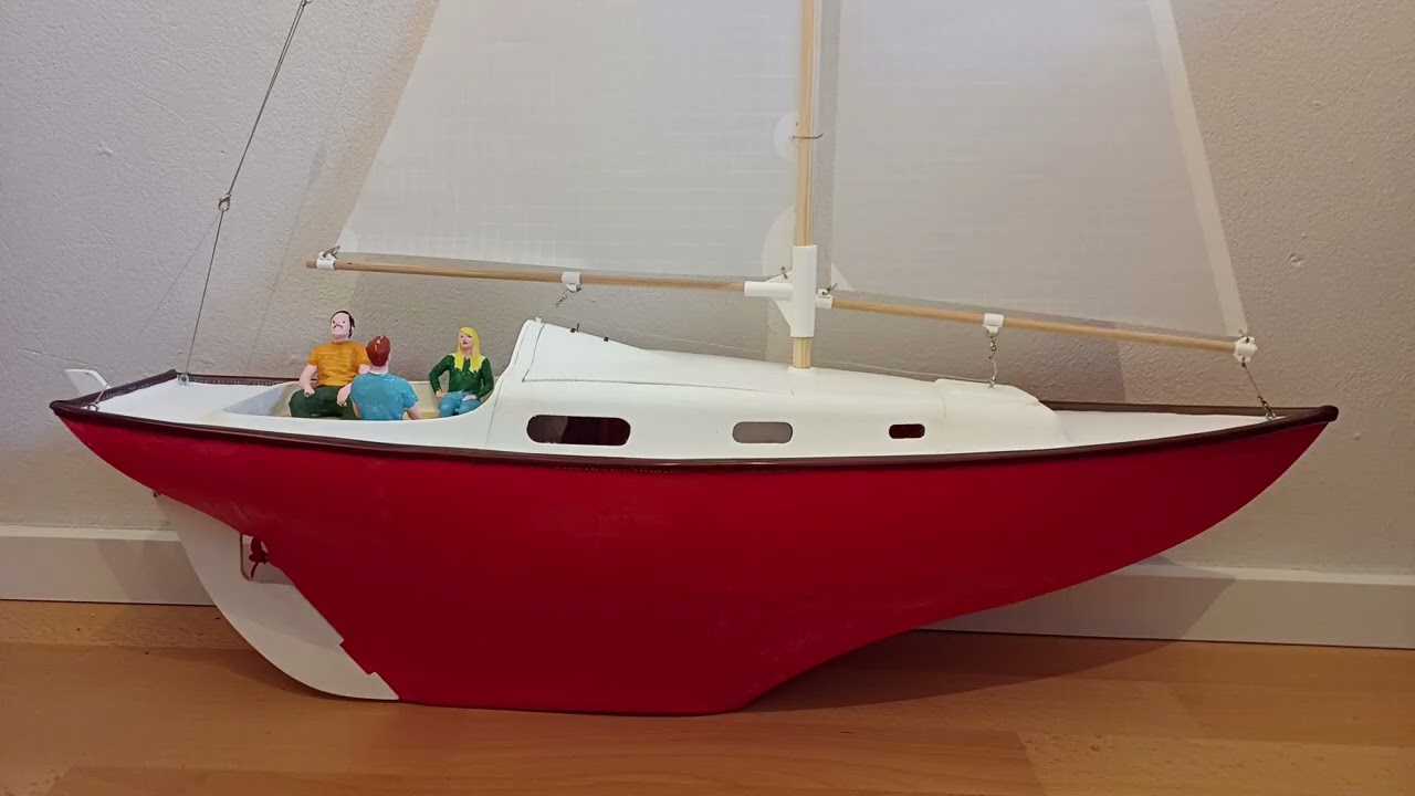 Contessa 26 ein Segelboot als RC Modell aus dem 3D Drucker - sailboat 3D printing