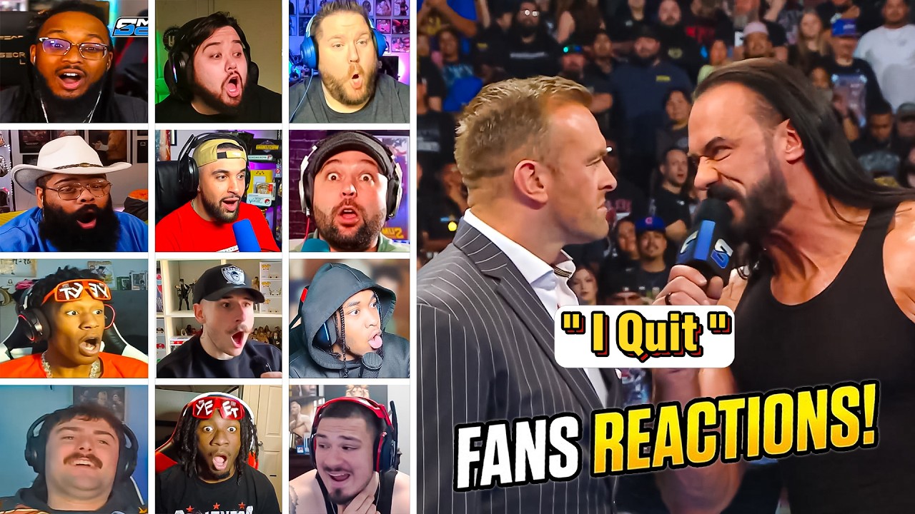 WWE Fans Reactions! Drew McIntyre Quits WWE | #wwe #wwesmackdown #drewmcintyre