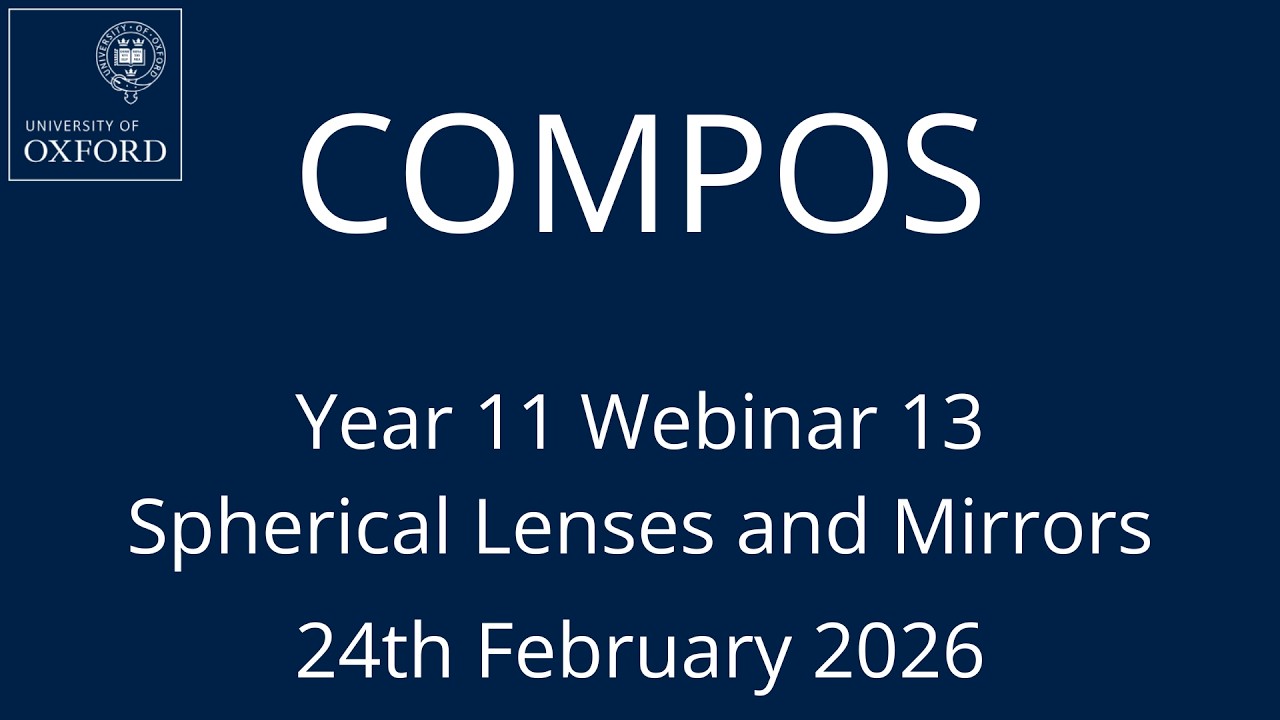 COMPOS'25 Y11 Webinar 13 - Spherical Lenses and Mirrors