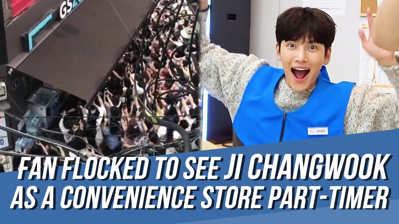Ji Changwook Drew a Huge Crowd and Stopped Traffic As He Turned into a Convenience Store Part-Timer