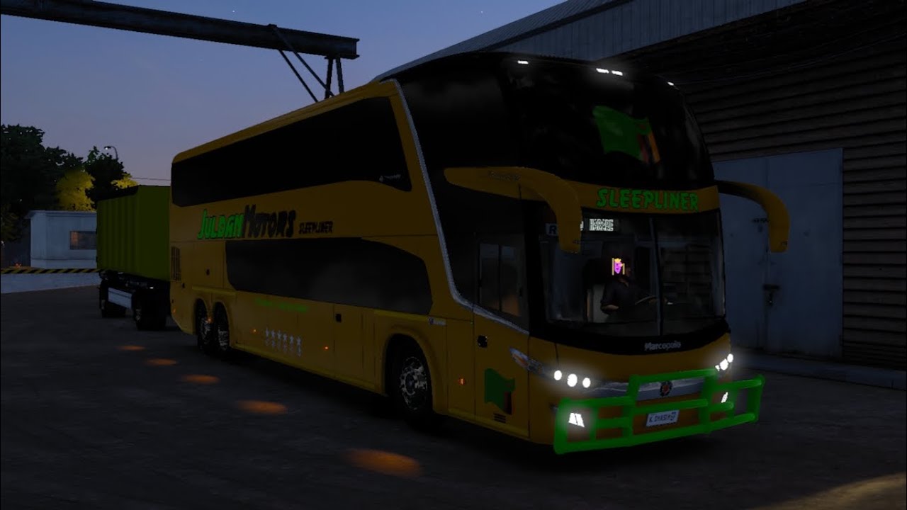 Marcopolo g7 1800 dd | juldan motors  zambia to harare | pulling trailer | african style | ETS2 1.50