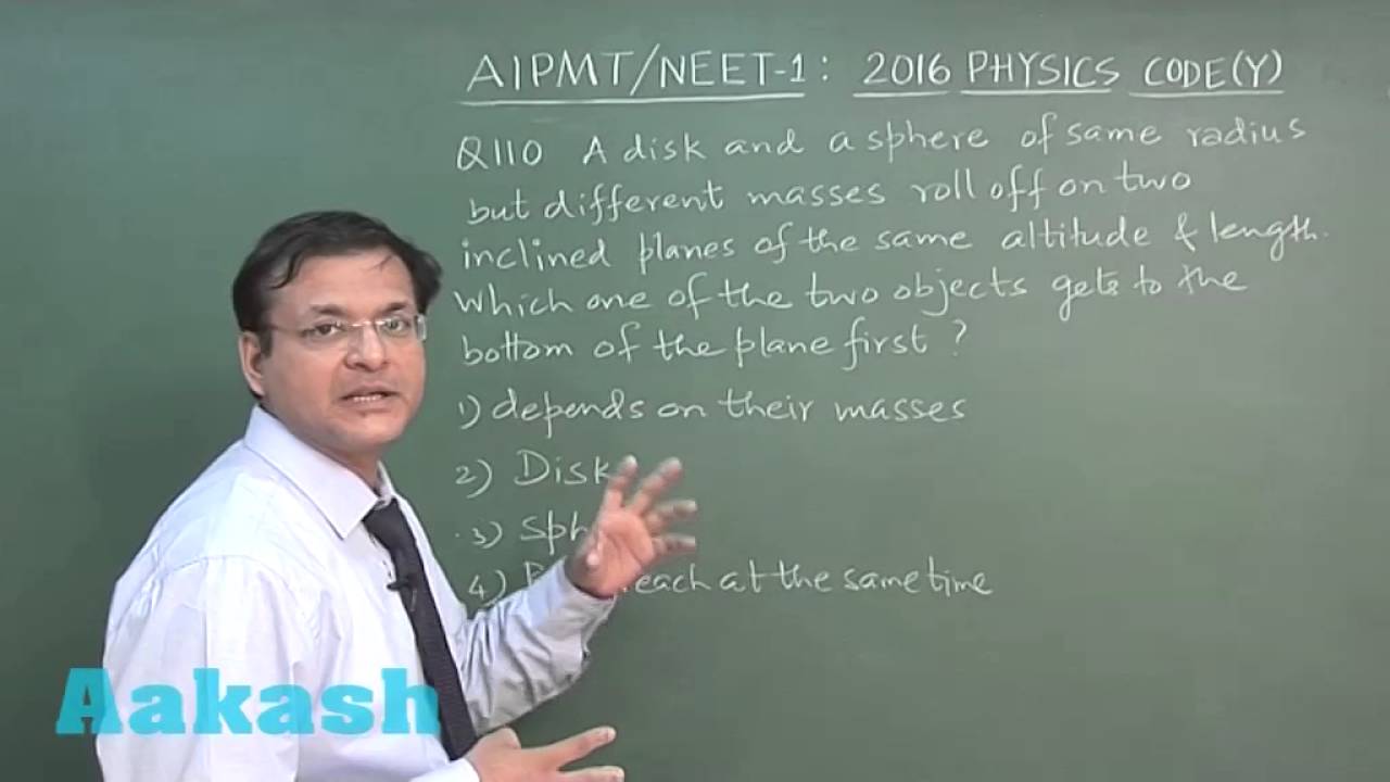 AIPMT 2016 Physics Solution Q. 107-111 Aakash (NEET Phase-I)