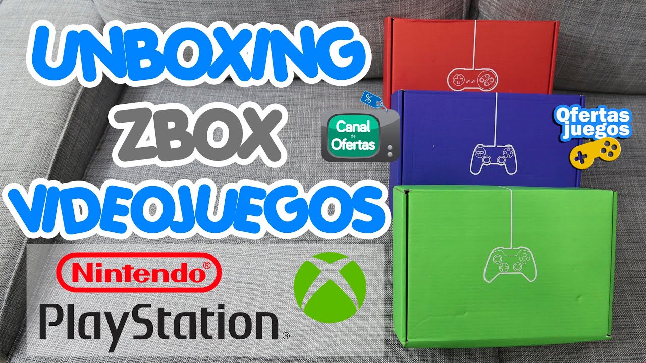 Unboxing ZBOX Videojuegos: Cajas misteriosas de Nintendo, Playstation y Xbox