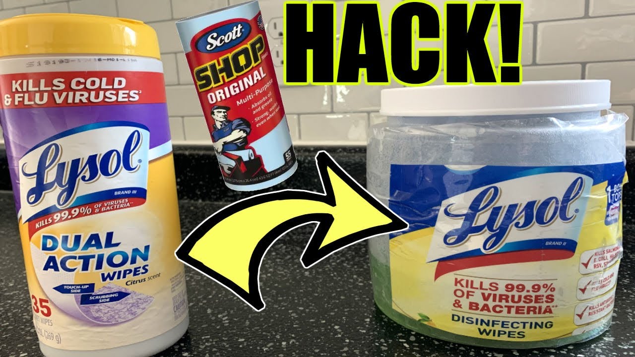 CHEAP LYSOL wipes HACK!