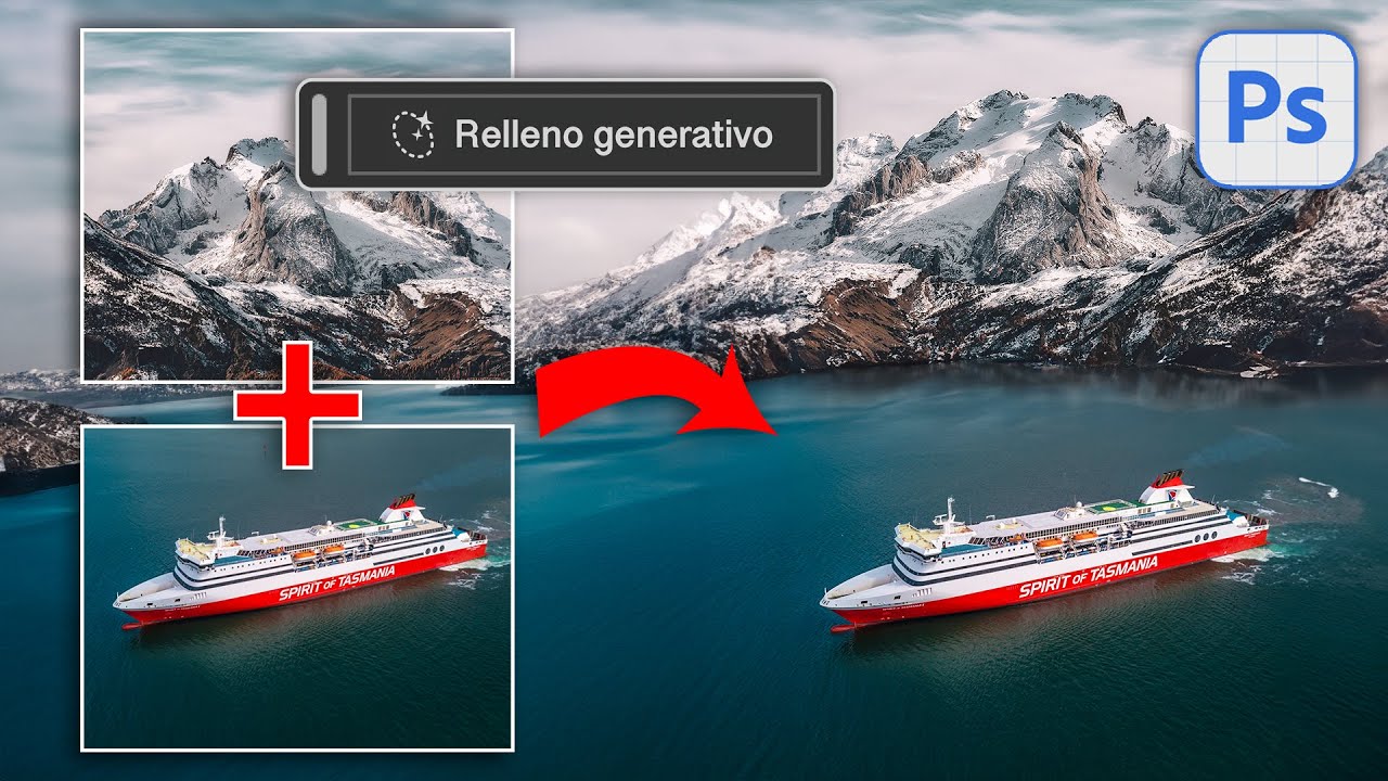Combinar 2 fotos en 1 CLIC gracias al relleno generativo de Photoshop