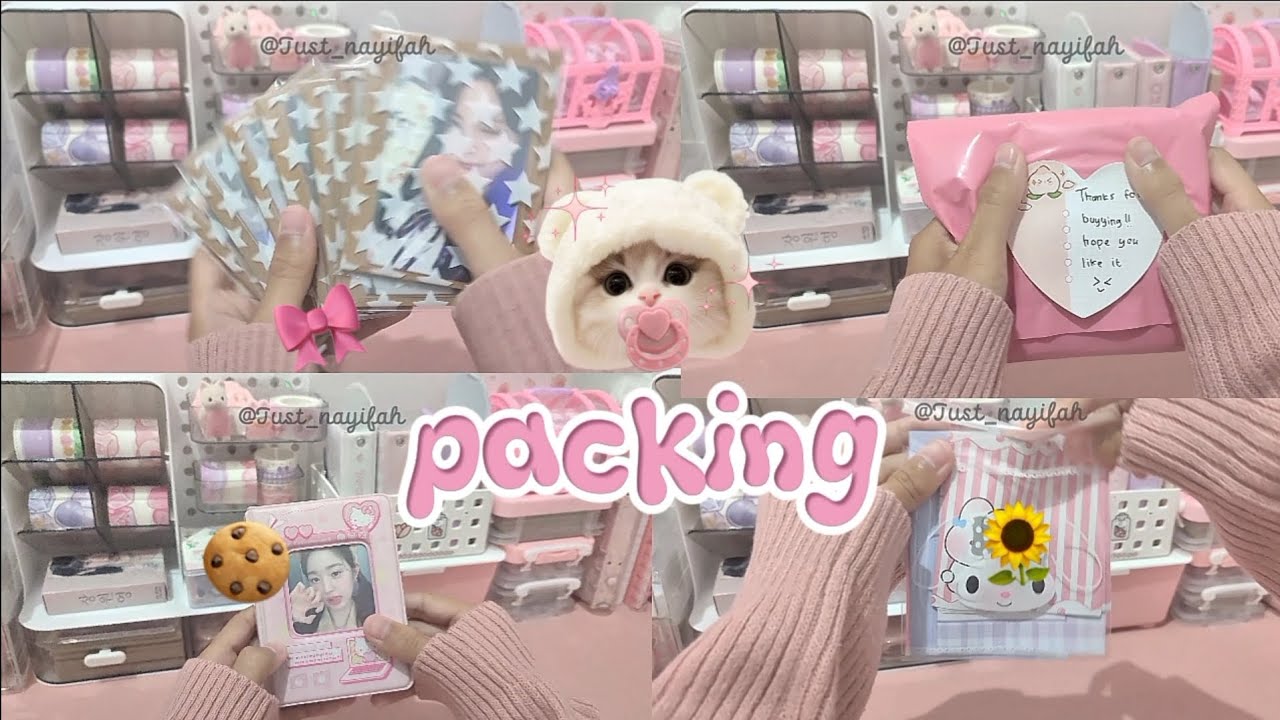 🛒pack an order with me ᵎᵎ#fypp#justnayifah#kpopdesk#packingorders