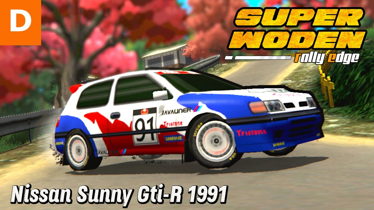 Super Woden Rally Edge – Nissan Sunny Gti-R 1991 White and Blue – Class D – 287 HP