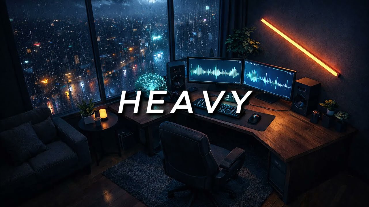 Heavy Nights 🌙 Sad Lo-Fi Beats for Focus & Calm | Nightroom Audio