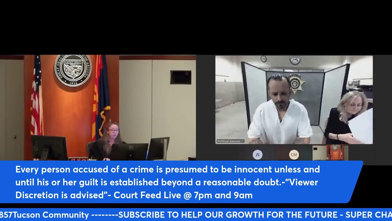 COURT LIVE 1.24.26 from Pima County Jail | Initial Appearance After Arrest