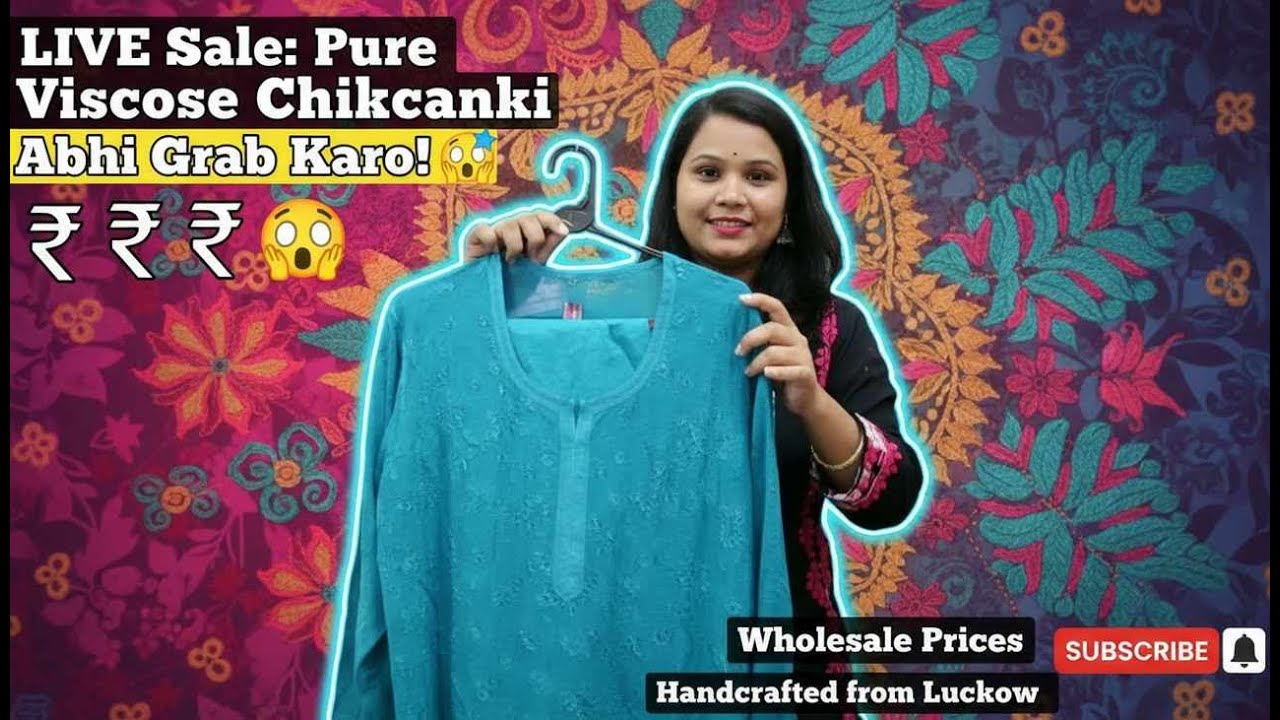 LIVE Chikankari Sale | Pure Handcrafted from Lucknow | Wholesale Prices