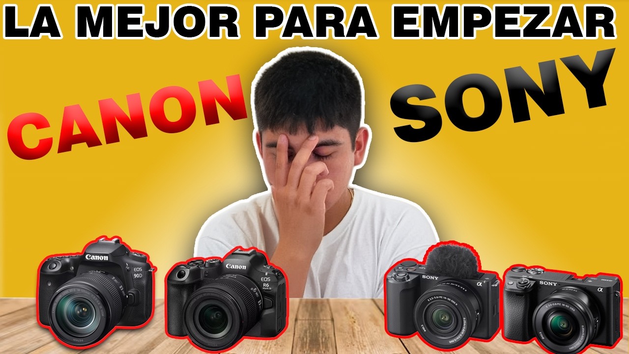 ¿Canon o Sony? La mejor cámara para empezar en 2026”