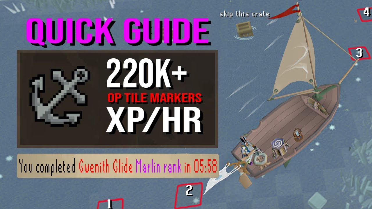 OSRS Gwenith Glide Guide (марлин, акула и рыба-меч) — парусный спорт Barracuda Trials
