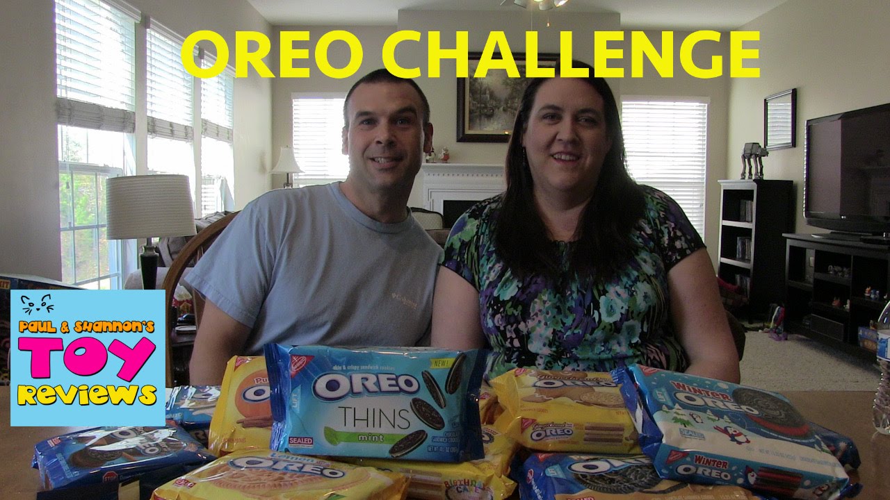 Oreo Cookie Challenge With Paul & Shannon | PSToyReviews