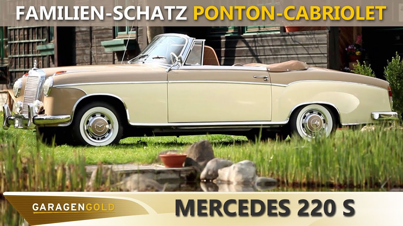 Mercedes 220 S Cabriolet - offenes Ponton-Vergnügen und eleganter Familien-Schatz | Garagengold