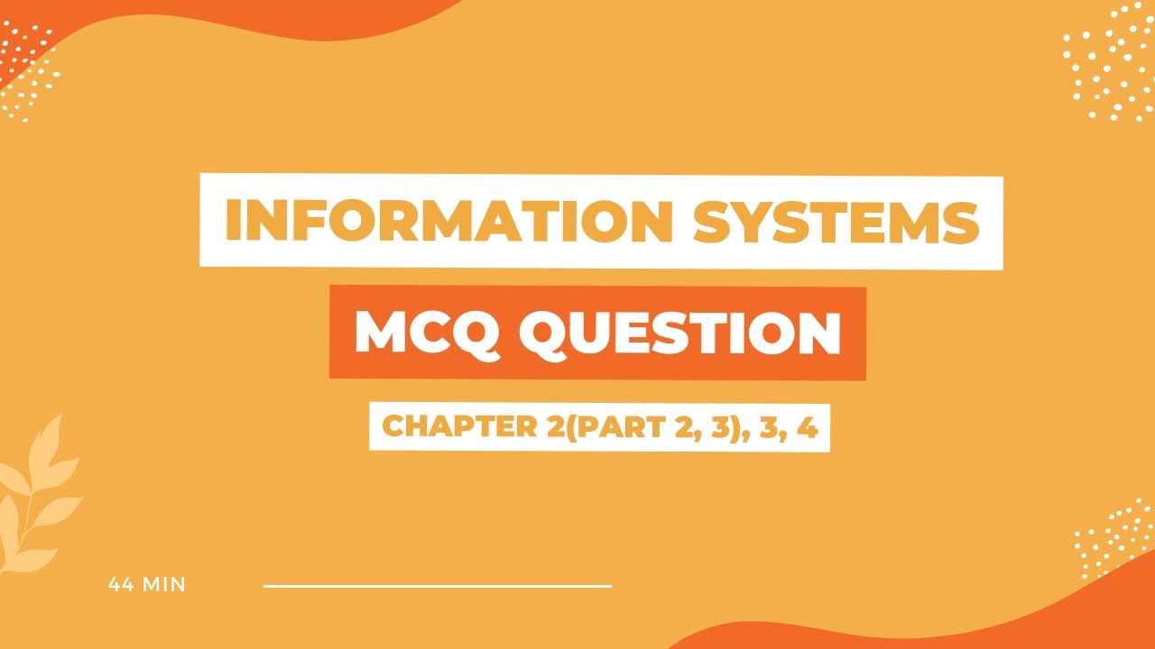 IS: MCQ Questions | Chapter 2(part 2, 3), 3, 4