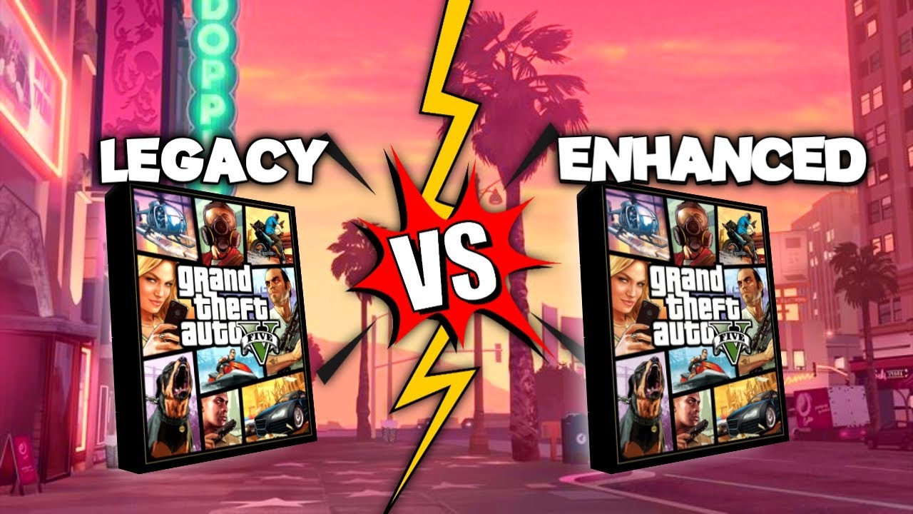 QUAL é a DIFERENÇA: GTA V LEGACY vs GTA V ENHANCED!