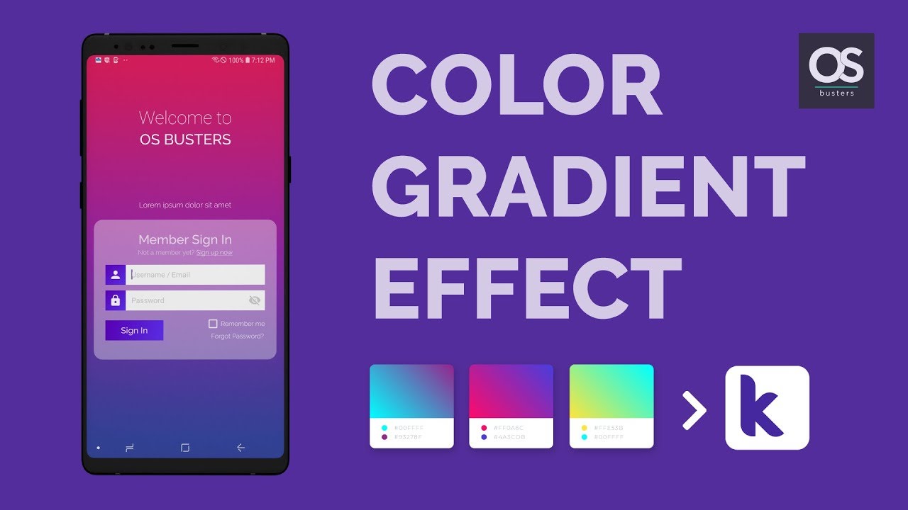 Color Gradient: Use it in Kodular and other platforms (2019)