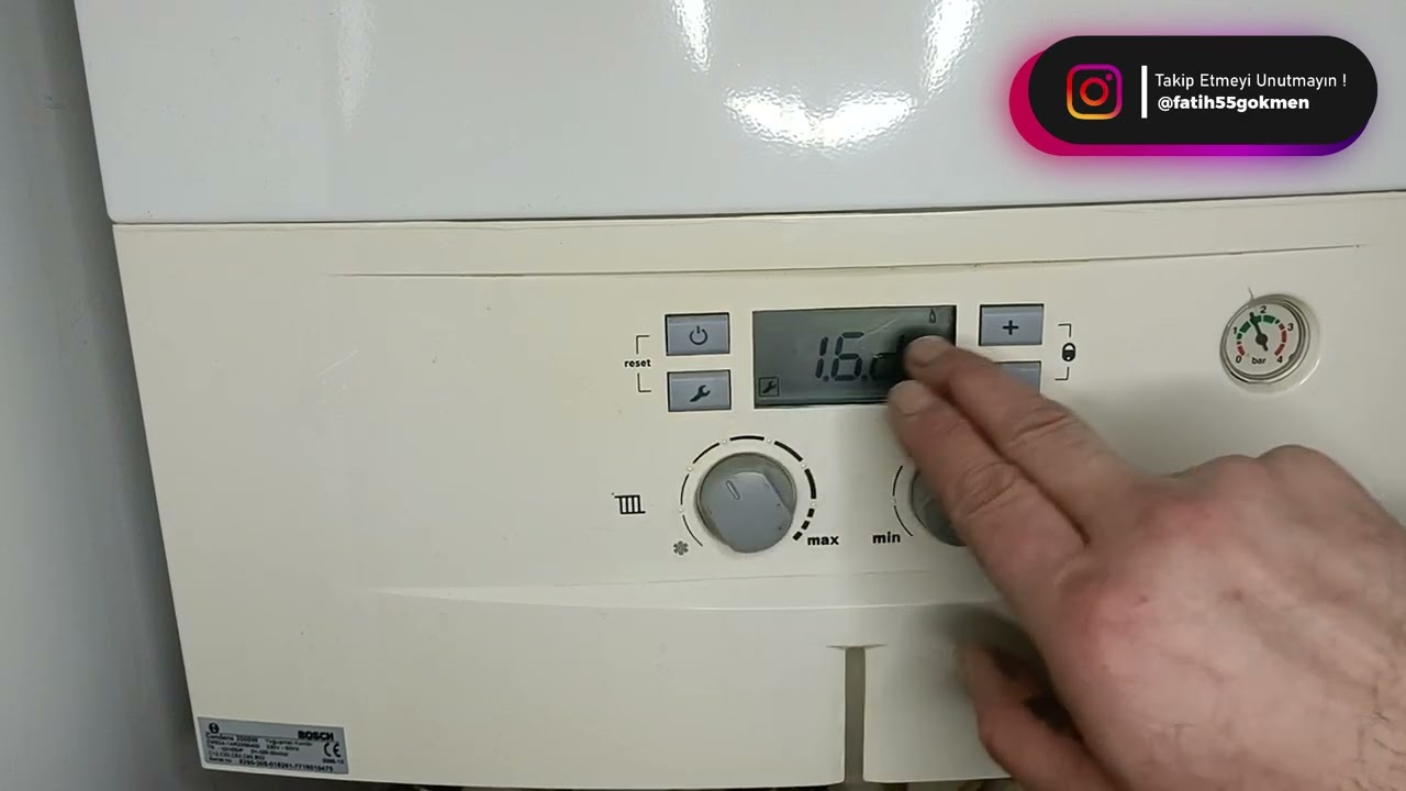 BOSCH CONDENS 2000W KOMBİ PARAMETRE AYARLARI