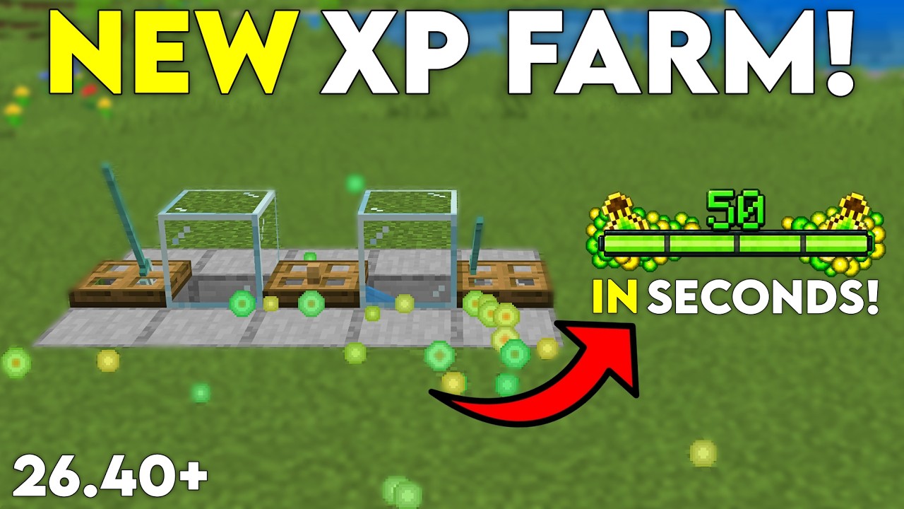 NEW BEST EVER XP FARM in Minecraft Bedrock! (26.1+)