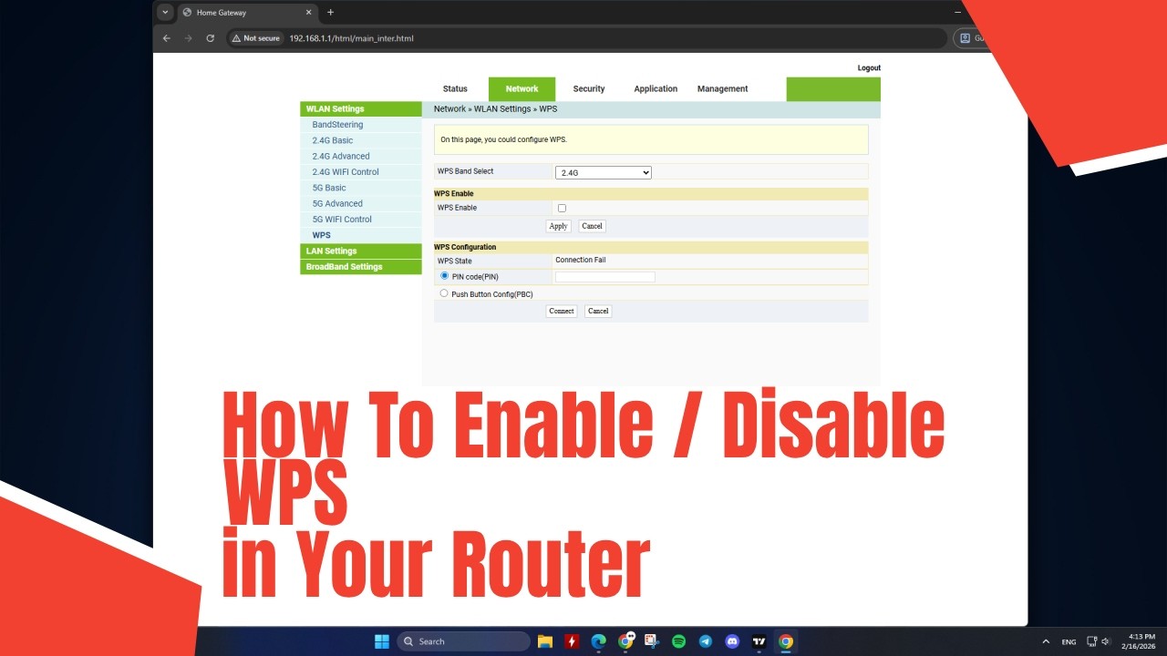 How To Enable / Disable WPS in Your Router