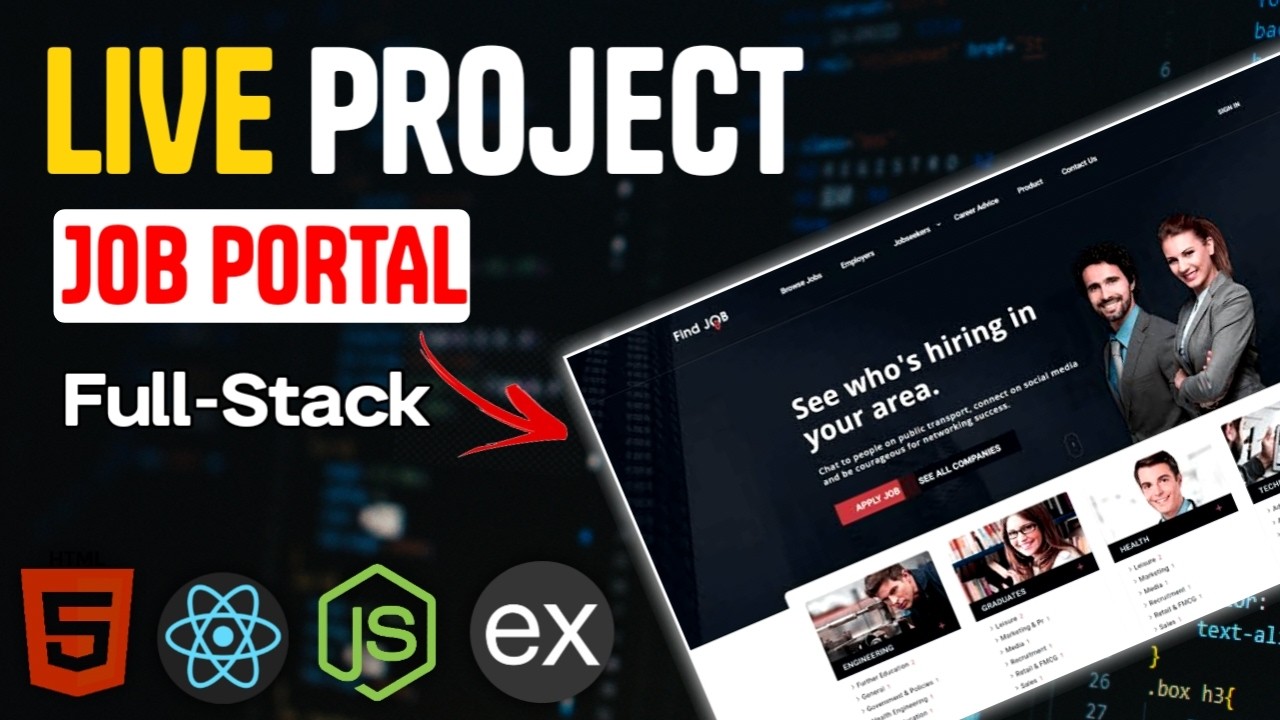 🔴 LIVE : Day - 26 |  MERN Stack Job Portal  Projects   ||  Ask Anything 💻🔥