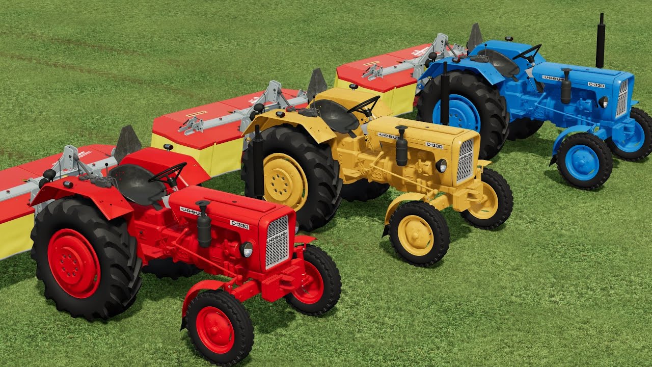 Work with Colors - GRASS MOWING with  Mini Tractor | Farming Simulator 22