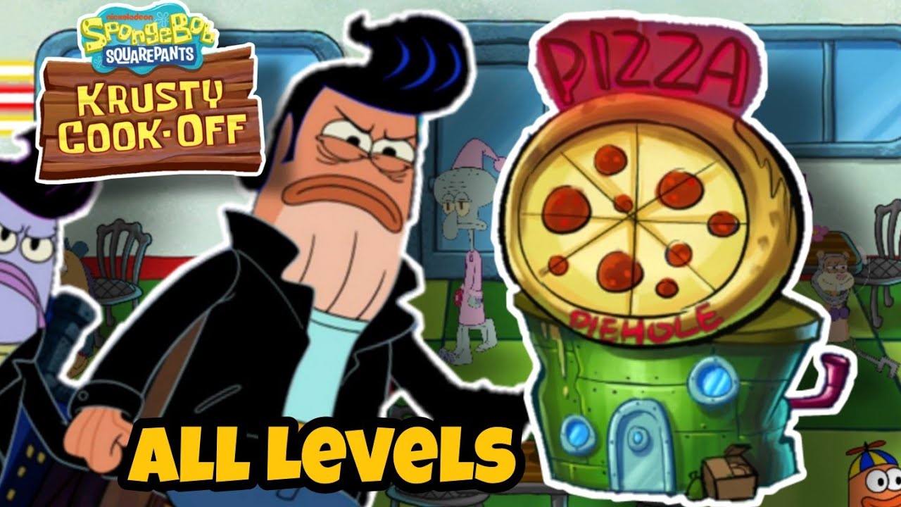 Spongebob krusty Cook - Off | Pizza PieHole Complete | All Levels (Levels 1-100)