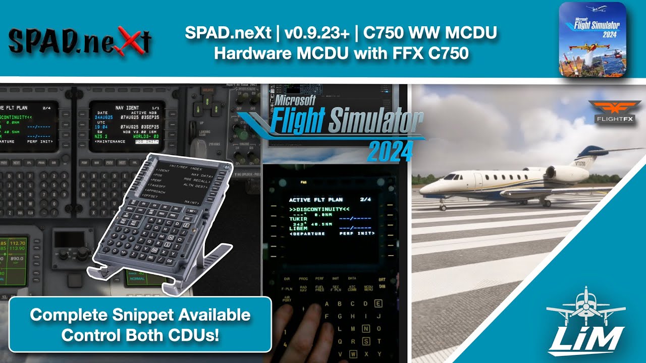 MSFS 2024 | SPAD.neXt v0.9.23+ | FFX C750 WinWing MCDU