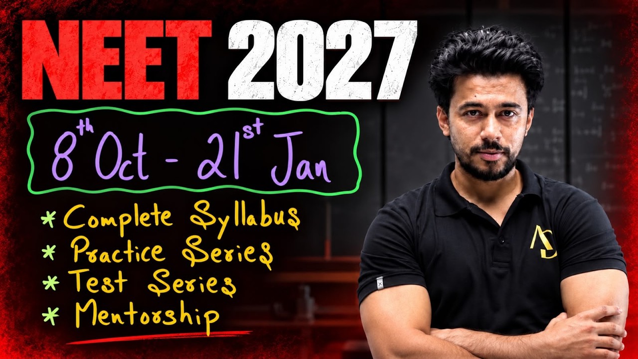 Crack NEET 2027 from Zero! Complete Roadmap & Batch Details 🚀| Kshitiz Sir #neet2026