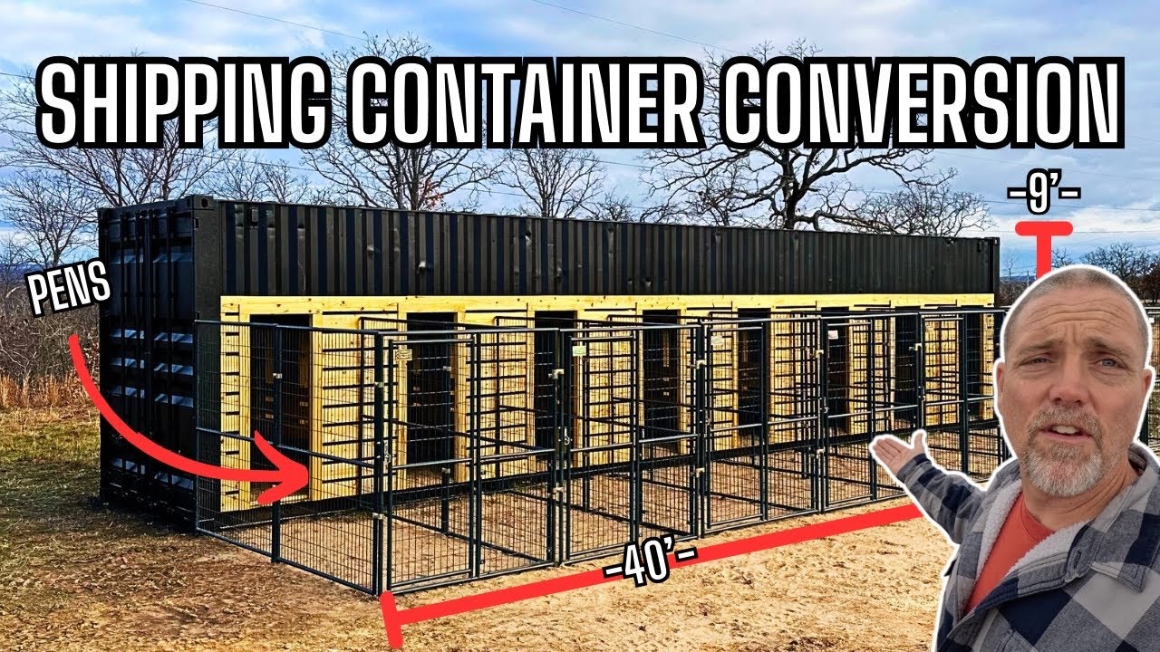 Building Outdoor Chicken Pens & Runs | Step 10 of 40-Foot Shipping Container Coop Build