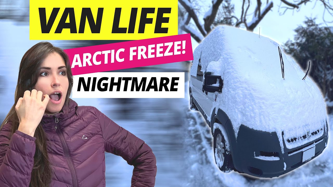 Vanlife Nightmare In The Snow In Canada | Arctic Freeze | Digital Nomads
