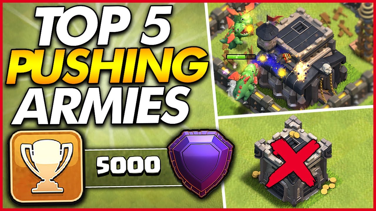 TOP 5 TH9 PUSHING ATTACK STRATEGIES WITHOUT CC | Clash of Clans