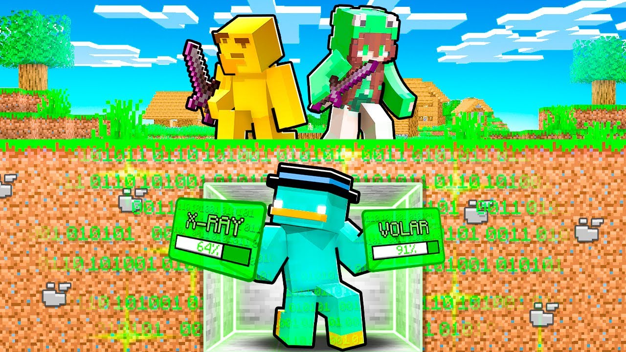CAZADORES vs SPEEDRUNNER HACKER en Minecraft!