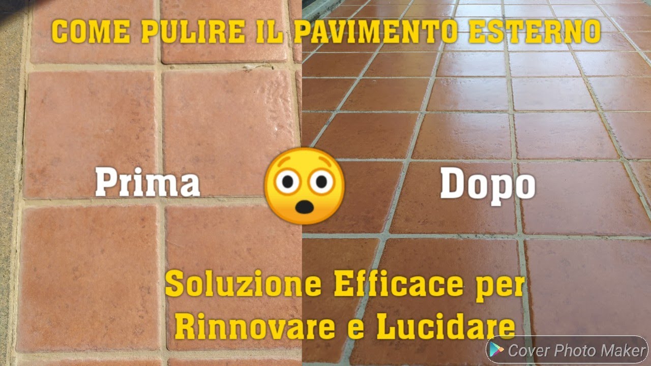 COME PULIRE IL PAVIMENTO ESTERNO || SOLUZIONE PER RINNOVARE E LUCIDARE 🏠😮 #pulizie #cleanwithme