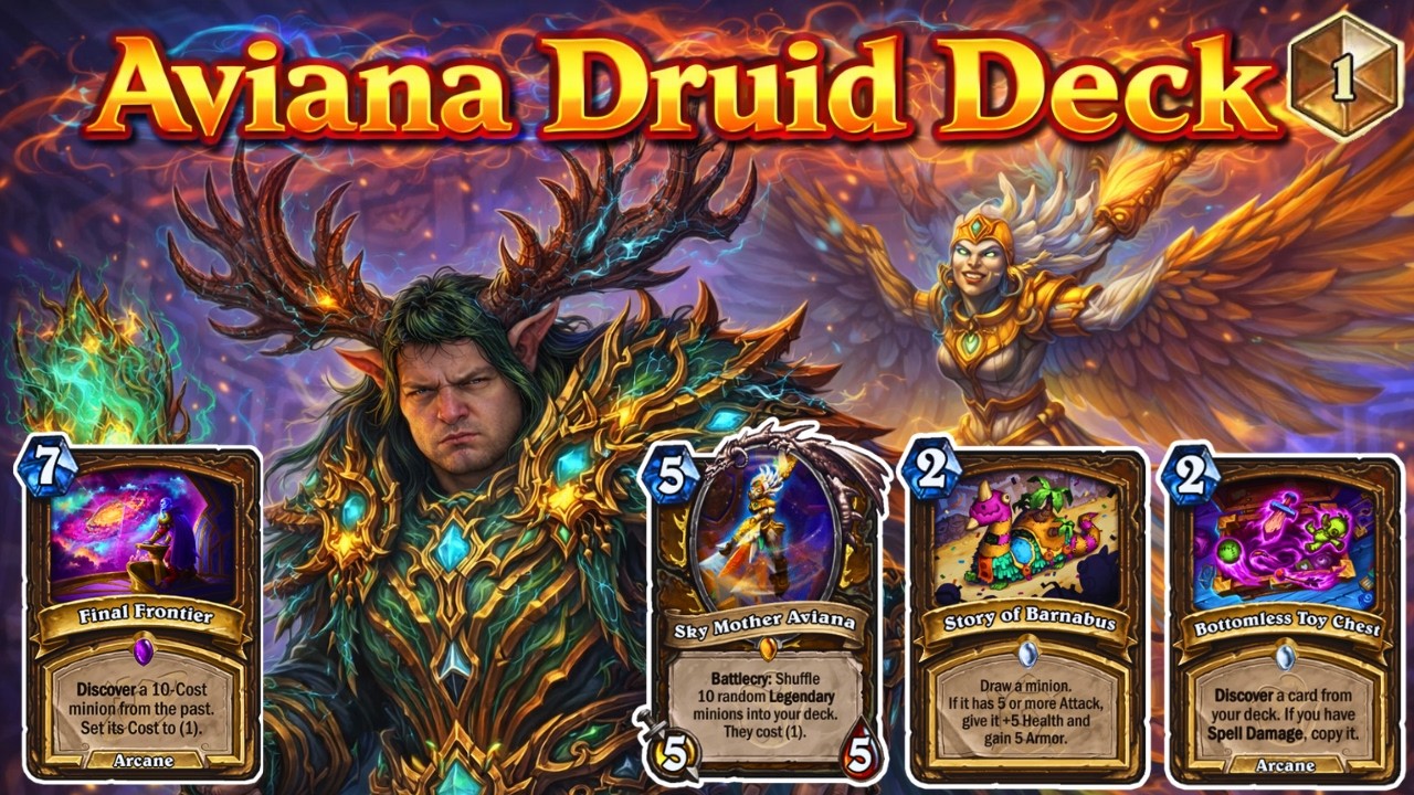 EASY Highroll or Go Home! — Best Aviana Druid Deck to Climb Legend — Hearthstone Standard