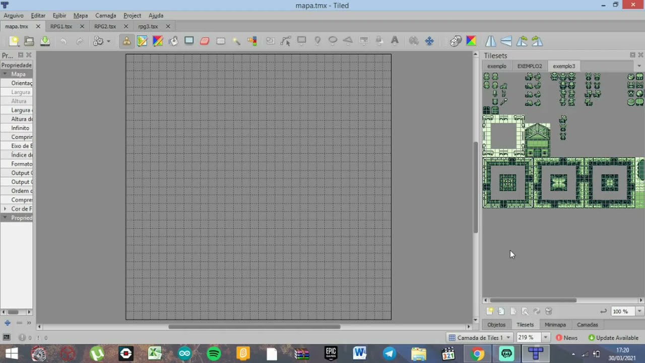Instruções de uso: Tiled Map Editor