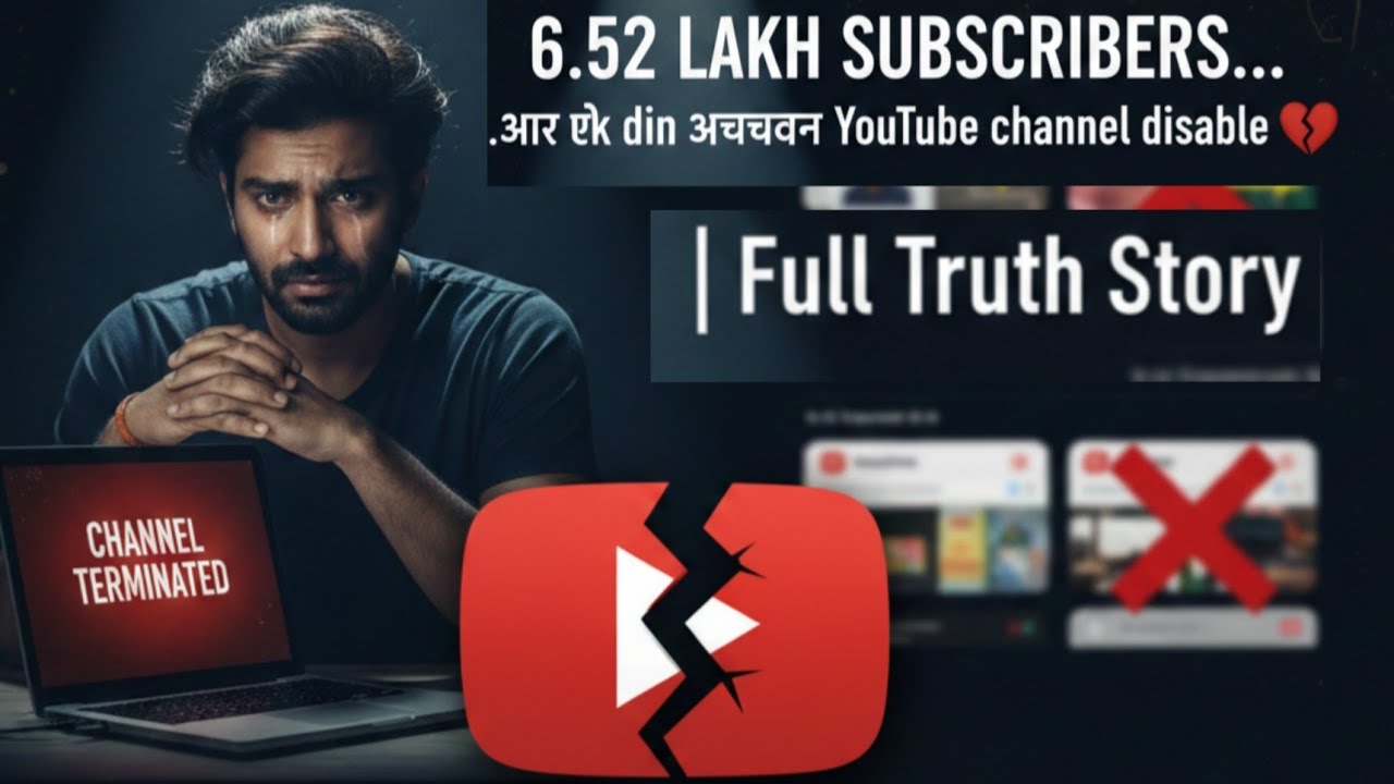 6.52 Lakh Subscribers… Phir Ek Din Channel Disable Ho Gaya 💔 | Full Truth Story”