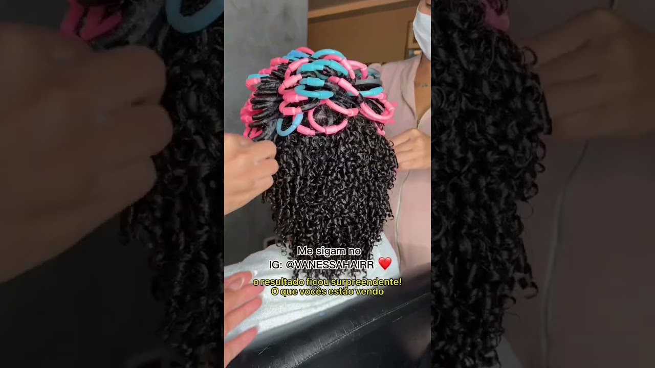 Permanente afro- Cachos definidos