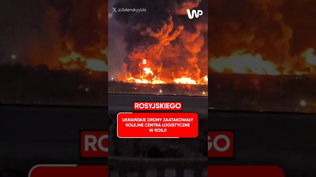 Ukraińskie drony zaatakowały kolejne centra logistyczne w Rosji