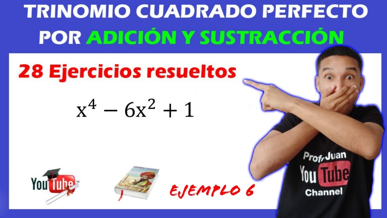 😍 👉 Trinomio cuadrado perfecto por adición y sustracción CON LETRAS✅