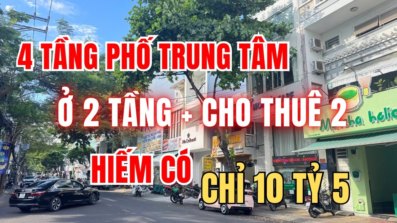 [ Đã Bán ] 💥4 tầng kinh doanh 2 tầng và ở 2 tầng GIÁ RẺ ngay gần Tháp Trầm Hương | Nhà đất Nha Trang