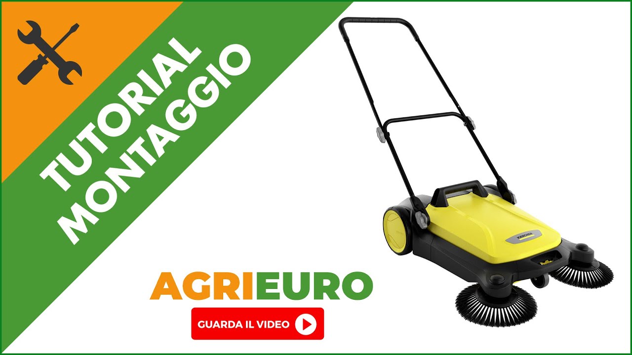 Spazzatrice manuale a spinta Kärcher S 4 Twin: montaggio