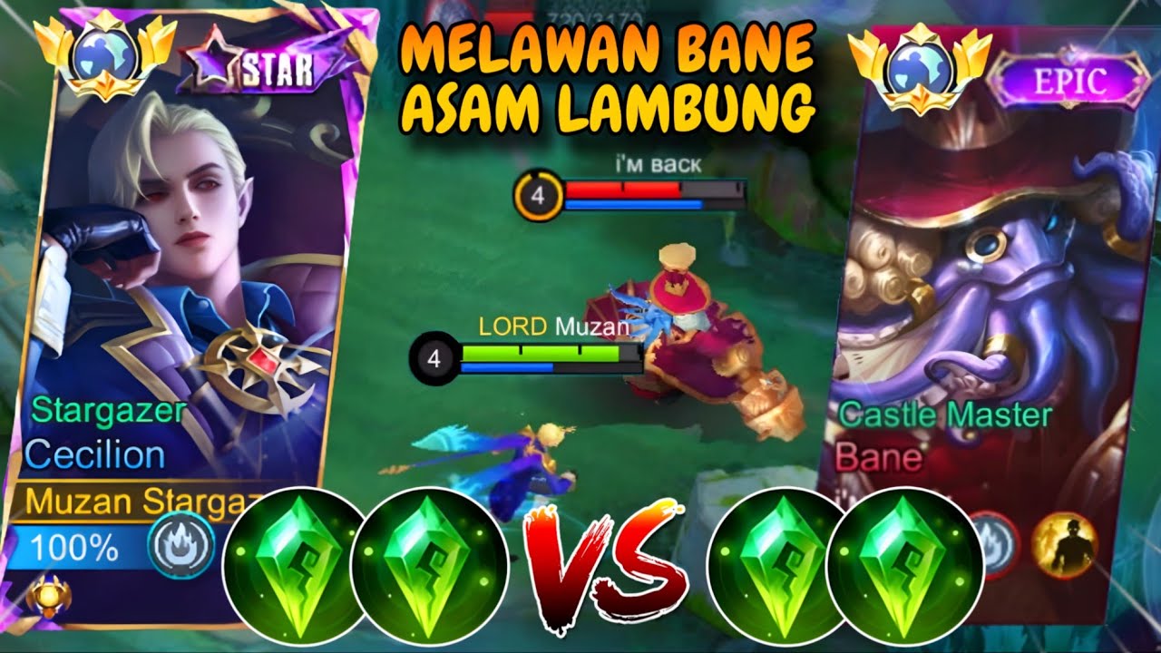 MELAWAN BANE ASAM LAMBUNG YG LAGI VIRAL!! CECILION ASAM URAT SIAP BERAKSI!! MOBILE LEGENDS