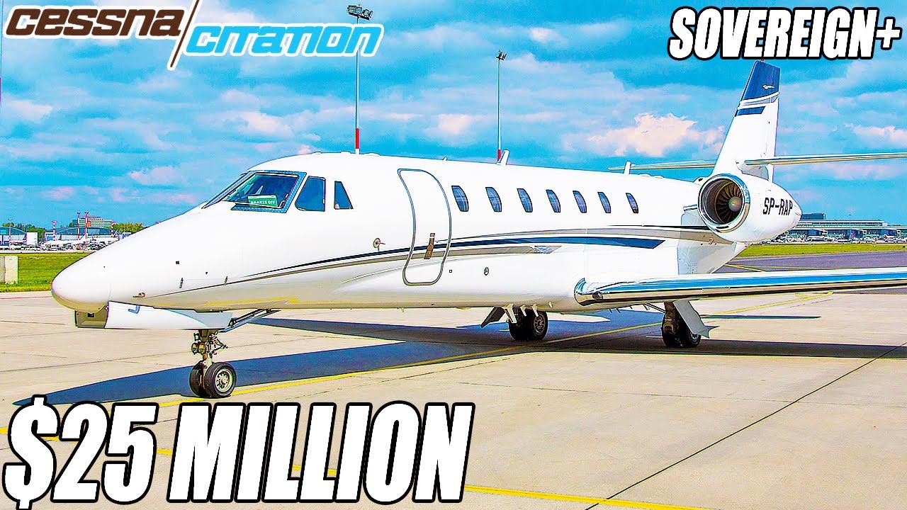 Внутри Cessna Citation Sovereign+ стоимостью 25 миллионов долларов