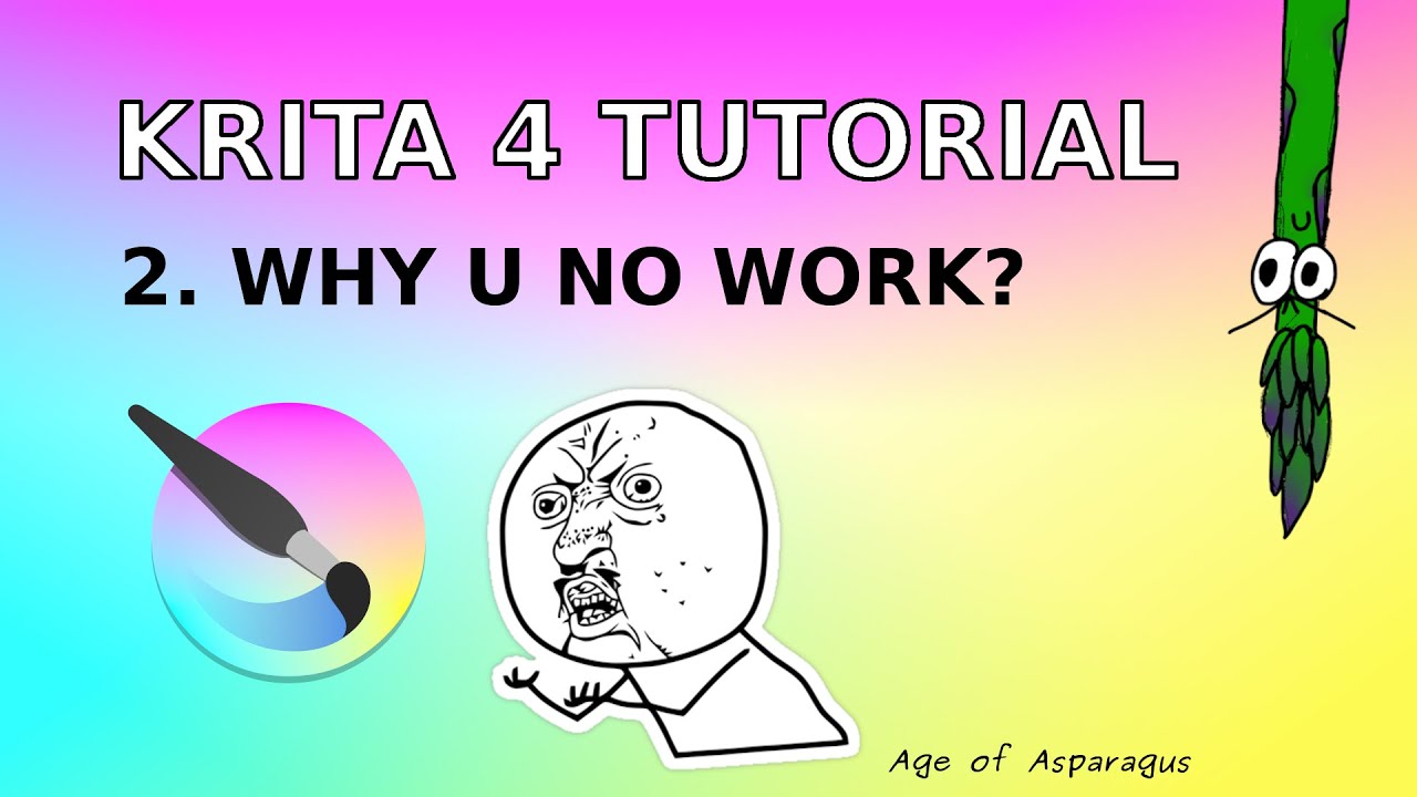 Учебное пособие Krita 4 №2. Базовые методы устранения неполадок