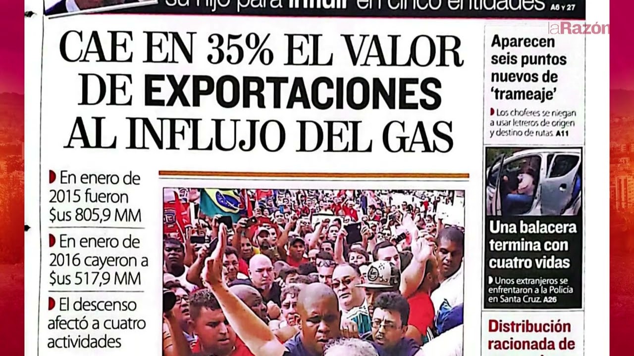 5 de marzo: Lo que La Razón resalta en sus portadas de hoy, de hace 10 y de hace 20 años.