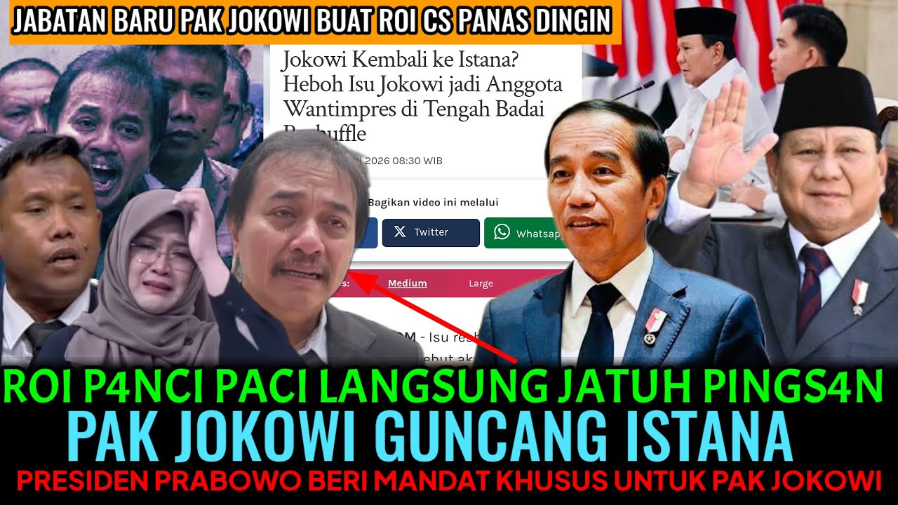 RO1 PACI LANGSUNG PINGS4N🤣 PAK JOKOWI GUNCANG ISTANA PAK PRABOWO BERI MANDAT KHUSUS UNTUK PAK JOKOWI