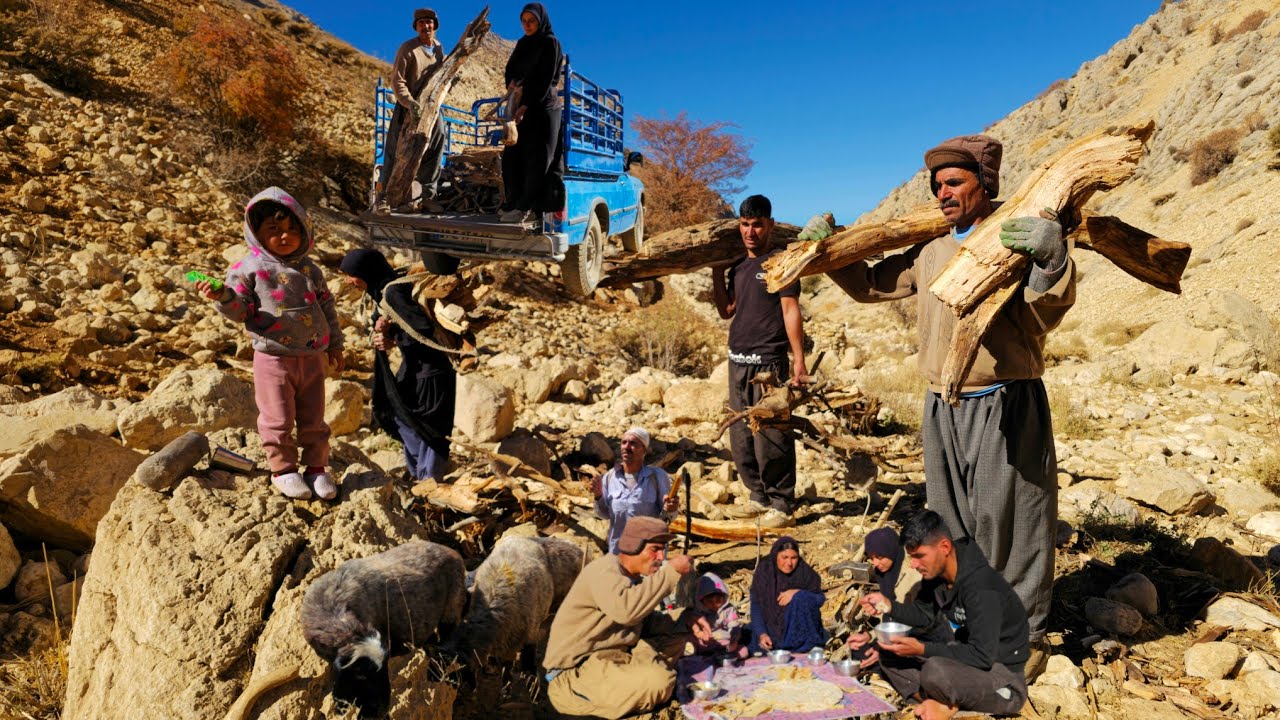 Documentary on Iranian nomadic life: Nomadic Livestock Skills: Nomads Prepare for the Harsh Winter❄️