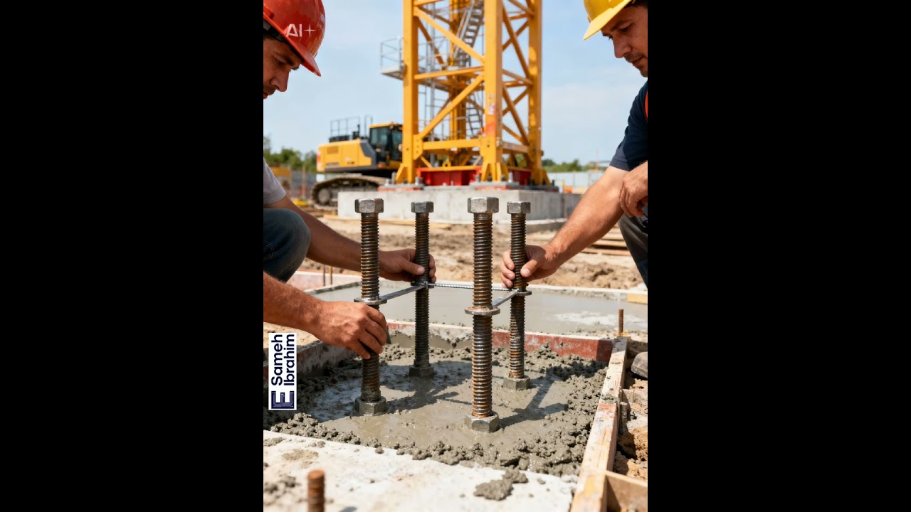 Tower crane set up