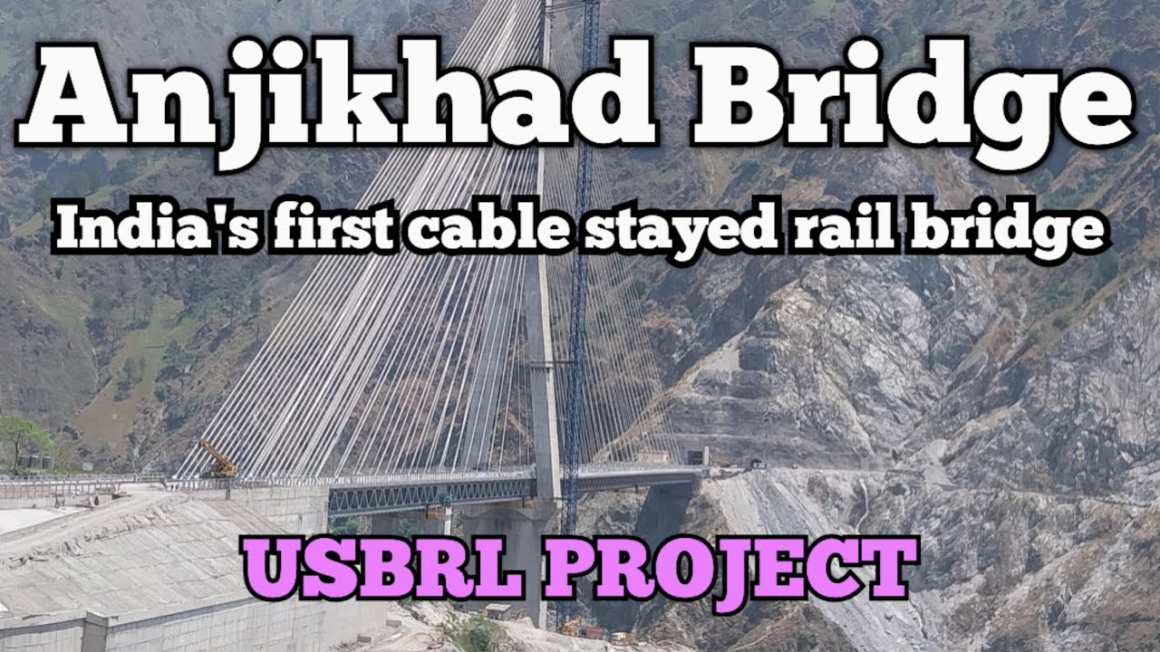 Anjikhad rail bridge!! some facts about India's first cable stayed rail bridge!#USBRL#reasi#anjikhad